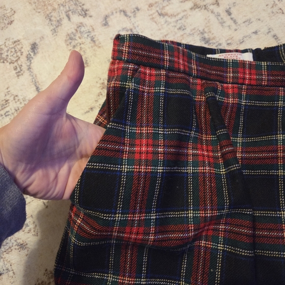 Vtg Pendleton Wool Black Stewart Tartan Skirt - Picture 7 of 9